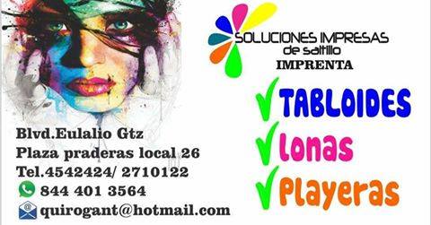 Imprentas En Saltillo
